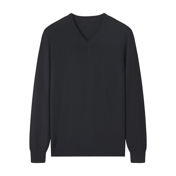 Private Label Sweater Manufacturer | Men's Fitted V-Neck Knitwear