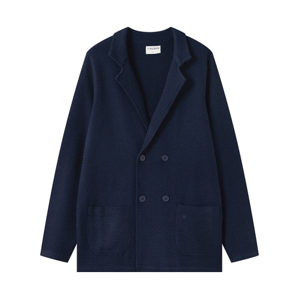 Custom Private Label Men's Wool Blend Cardigan Jacket Supplier