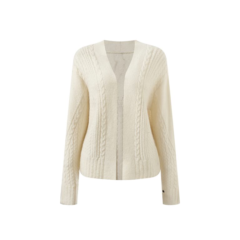 OEM Mohair Cardigan Manufacturer | Women's Cable Knit Button Cardigan