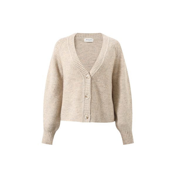 Women's Cropped V-Neck Cardigan Manufacturer | Stretch Knitwear OEM