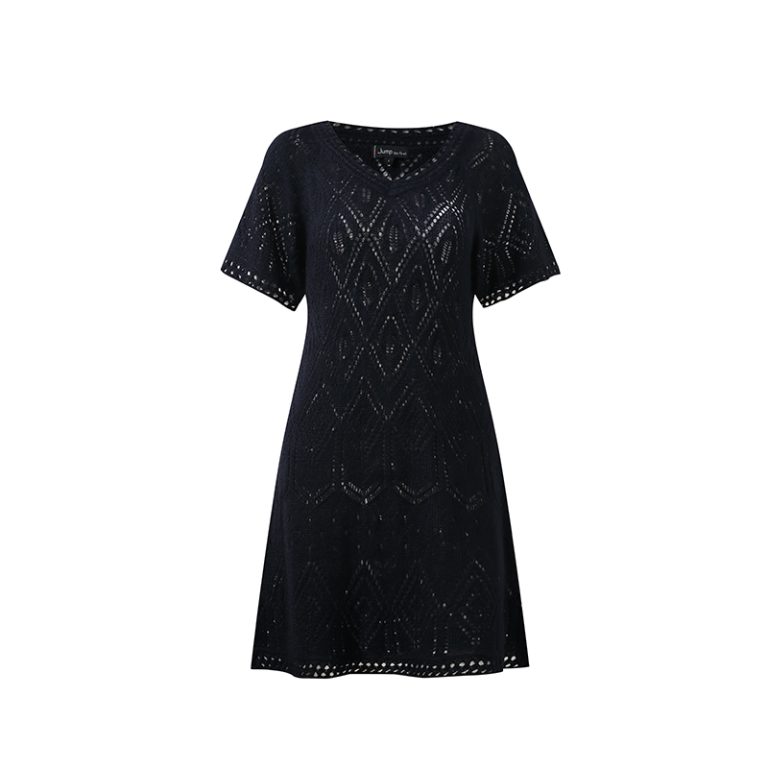 Private Label Open Knit Maxi Dress Manufacturer | Women's Mohair Blend Knitwear