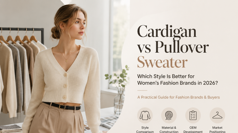 Cardigan vs Pullover Sweater: How Women's Fashion Brands Choose in 2026