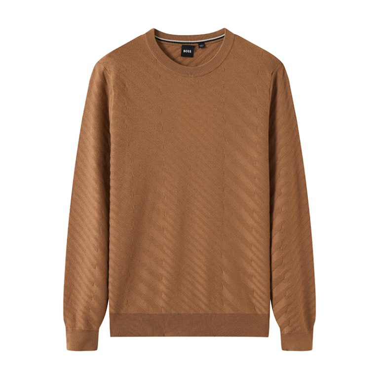 Custom Private Label Men's 100% Cotton Raglan Sleeve Knit Sweater Supplier