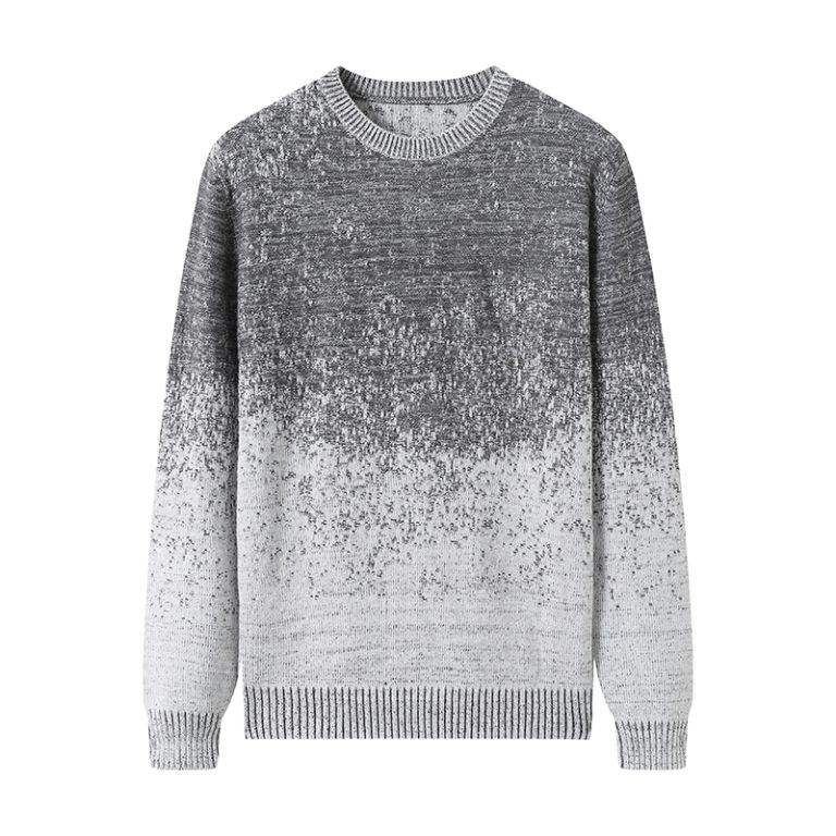 7GG Men's Ombré Gradient Viscose Blend Sweater Manufacturer