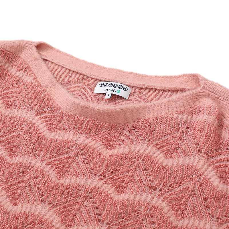 Women's 12GG Lightweight Cable Knit Sweater in Navy – Fine Gauge OEM Private Label Manufacturer