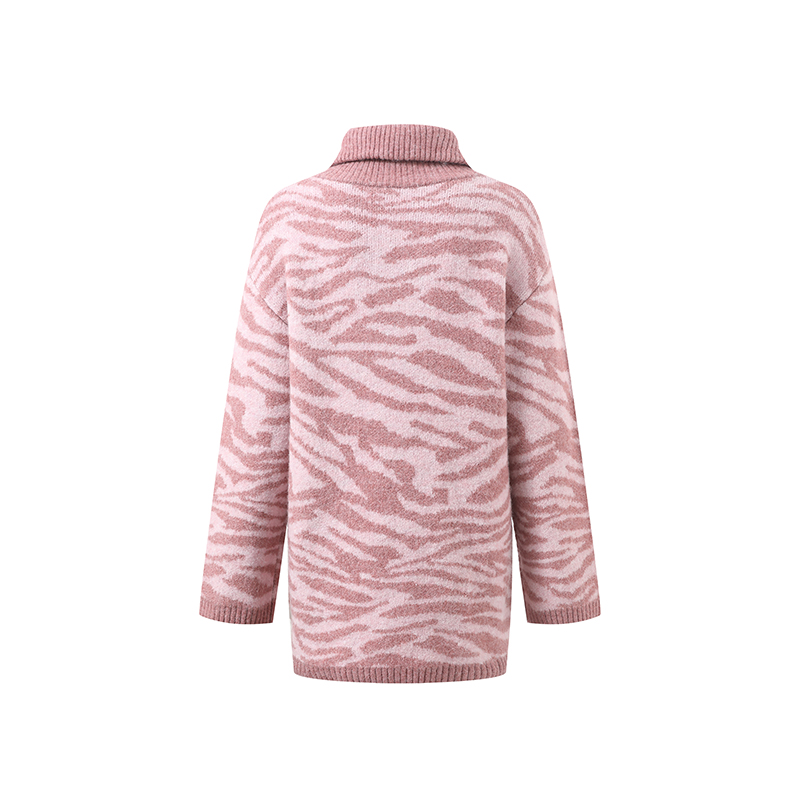 Women's winter turtleneck sweater style 2 – chunky knit design, suitable for private label OEM sourcing from knitwear manufacturers