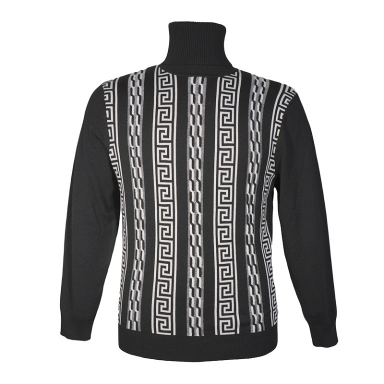 Bulk Order Men's Cable Knit High Neck Pullover Factory